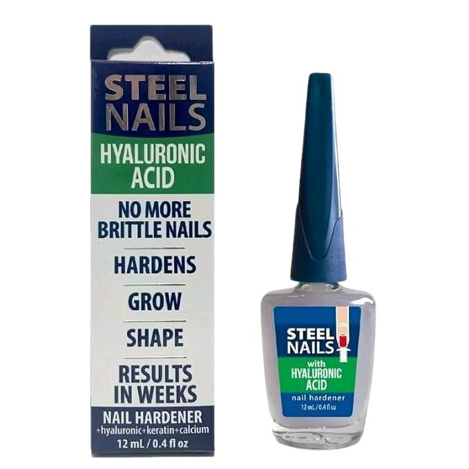 Steel Nails Nail Hardener 12ml with Hyaluronic Acid