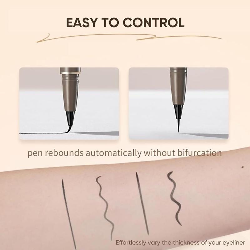 JUDYDOLL Ultra-Fine Liquid Eyeliner, Waterproof Liquid Eye Liner, Stay All Day Makeup