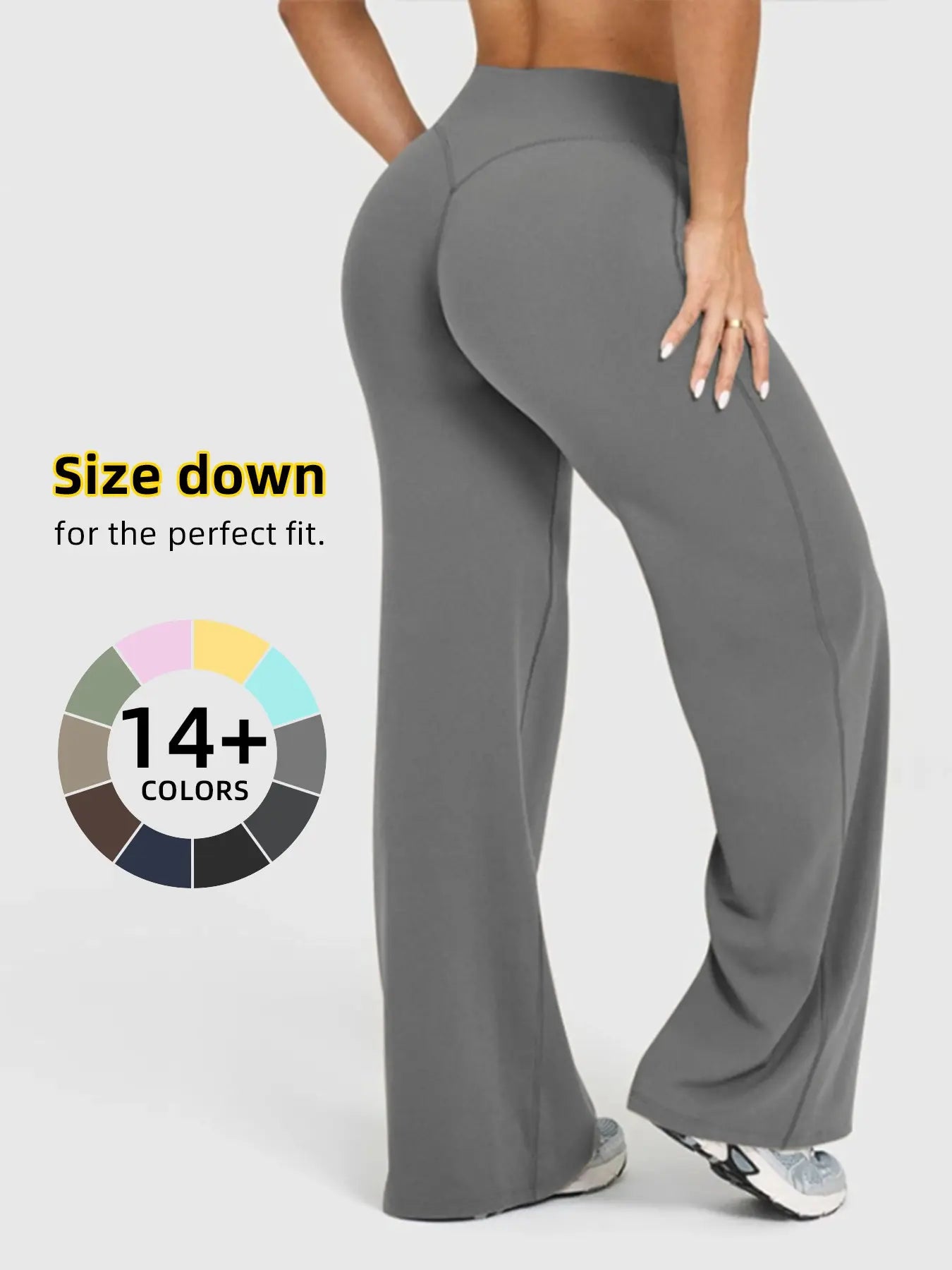LH: Women's Casual Wide Leg Sport Pants