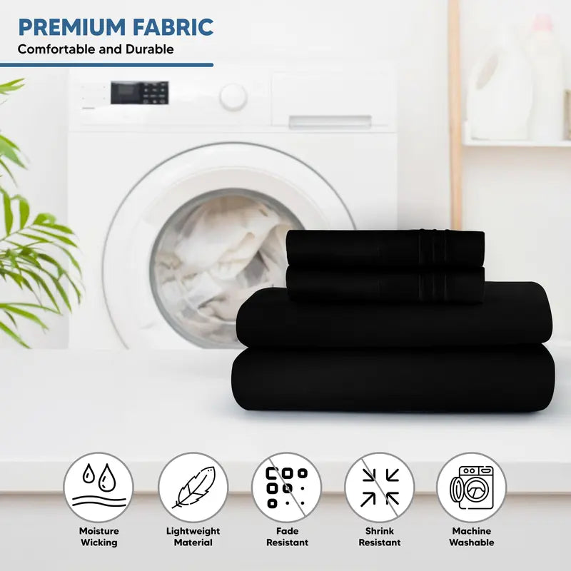 Lux Decor 4 Piece Bed Sheet Set