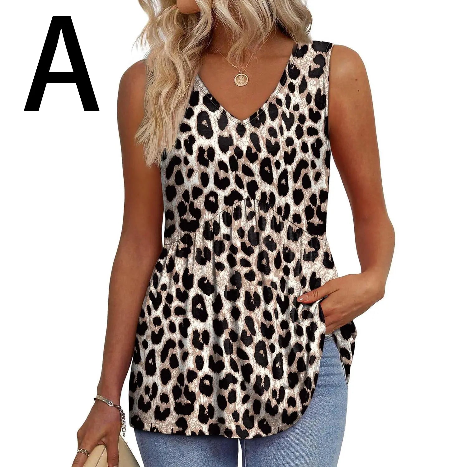 WIHOLL Tank Tops for Women Summer V Neck T Shirts [2 PACK]