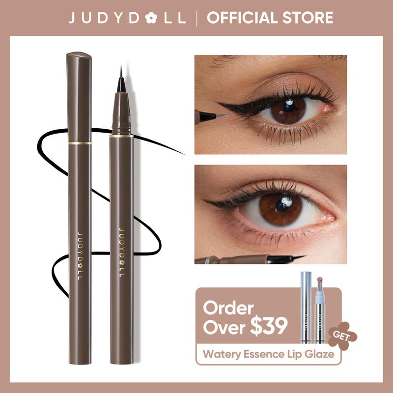 JUDYDOLL Ultra-Fine Liquid Eyeliner, Waterproof Liquid Eye Liner, Stay All Day Makeup