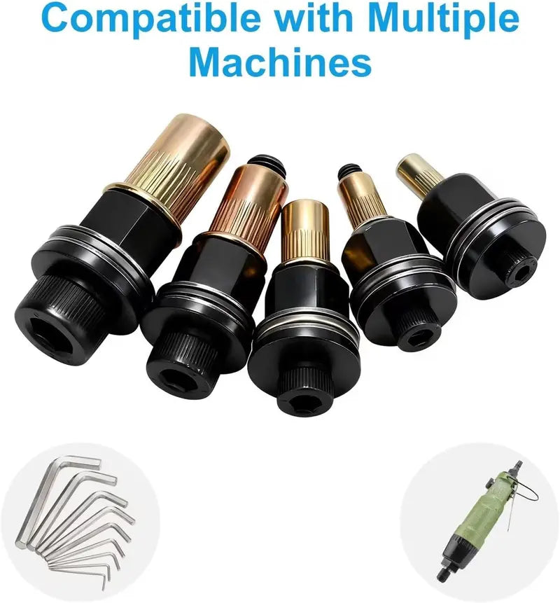 Head Rivet Nut Tool, M3 M4 M5 M6 M8 Rivnut Kit, Carbon Steel Rivnut Set, (10pcs)