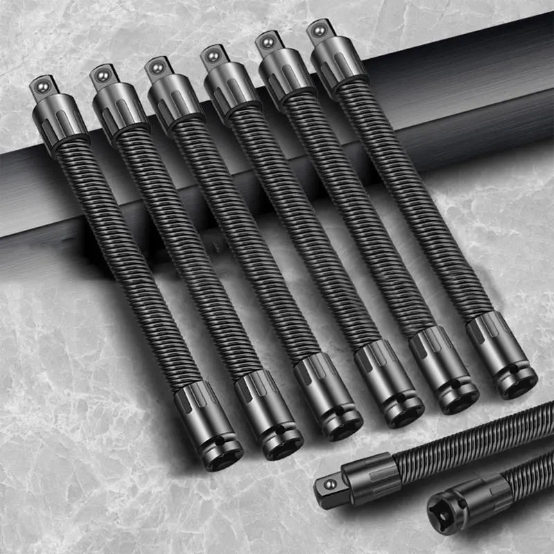 Flexible Shaft Extension Extender Torque Socket Ratchet Spanners Electric Wrench Connecting Rod Hand Tools