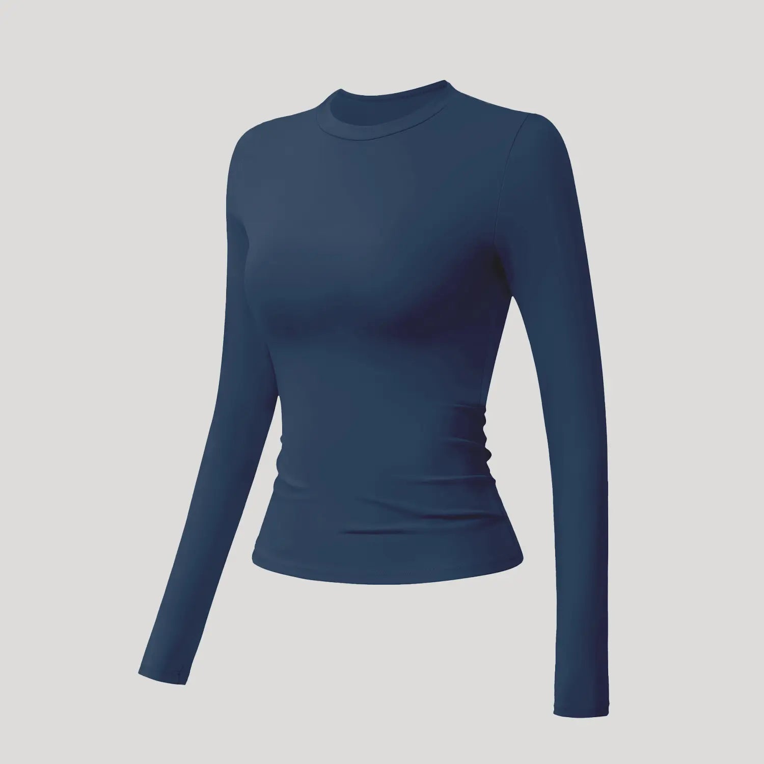 5-Piece Solid Sports Tee Set Round Neck Slim Stretchy
