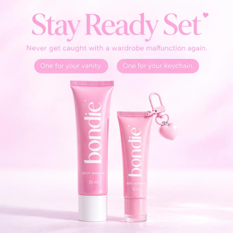 Body Adhesive - Sweat & Water Resistant, Stain-Free, Easy to Remove