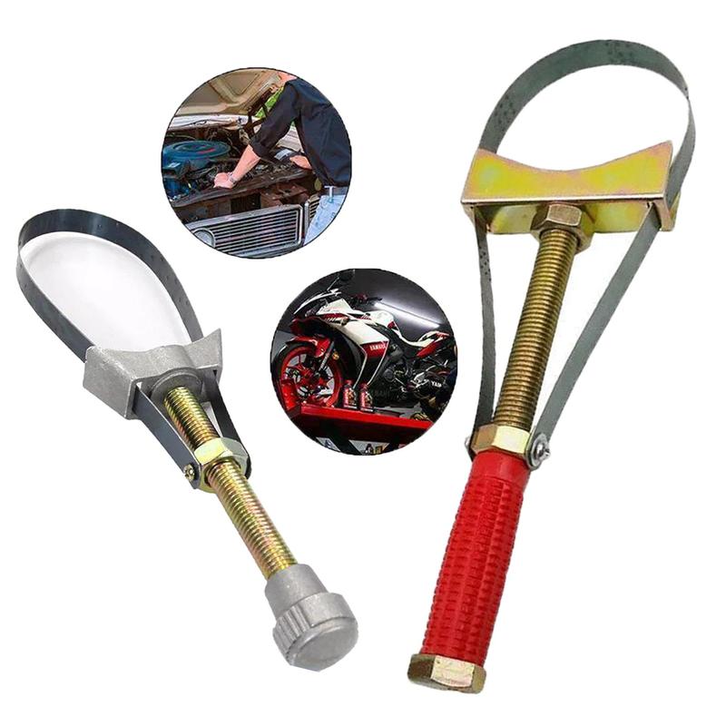 Auto Car Diameter Adjustable Oil Filter Removal Strap Wrench