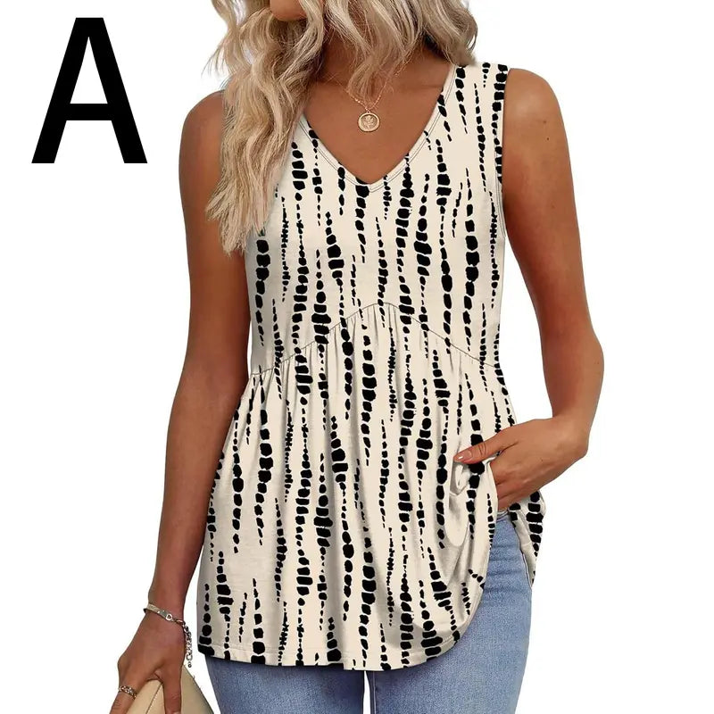 WIHOLL Tank Tops for Women Summer V Neck T Shirts [2 PACK]